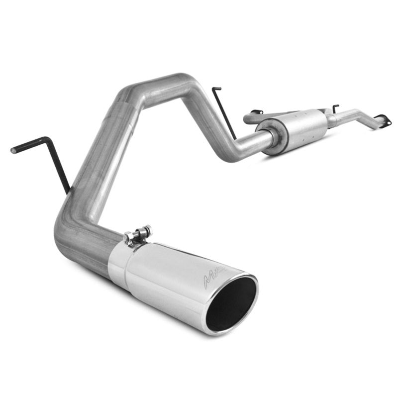 MBRP Armor Lite Series aluminized steel cat-back exhaust system with stainless steel tip for Nissan Titan.
