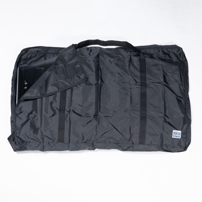 Putco Element Sky View clear panoramic hard top lid installed on a Jeep Wrangler showing the transparent overhead view