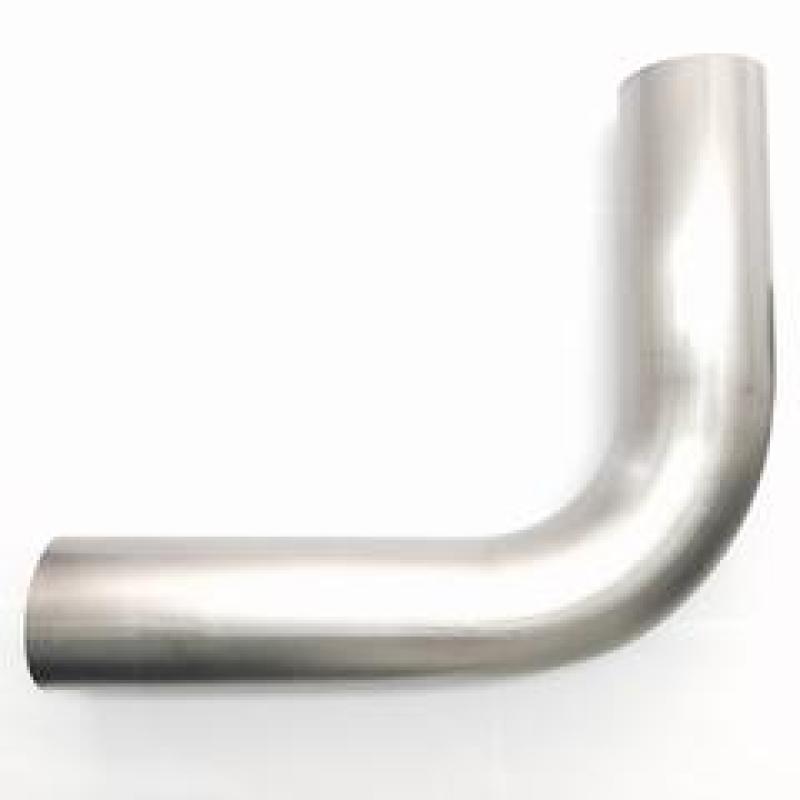 Ticon Industries 90-degree titanium mandrel bend tube with 3.0-inch diameter and unequal length legs