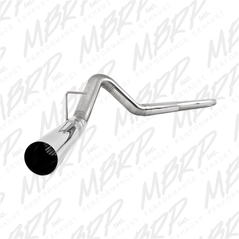 MBRP ARMOR PLUS 4-inch T409 stainless steel filter-back single exhaust system with muffler delete pipe