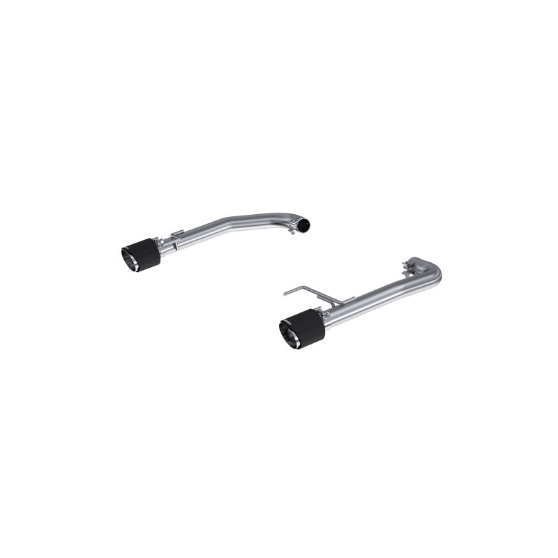 MBRP T304 stainless steel 2.5 inch axle-back race exhaust with dual carbon fiber tips for 2015-2026 Ford Mustang