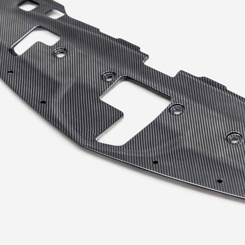 Glossy hand-laid carbon fiber radiator cooling plate for the 2023-2025 Nissan Z.