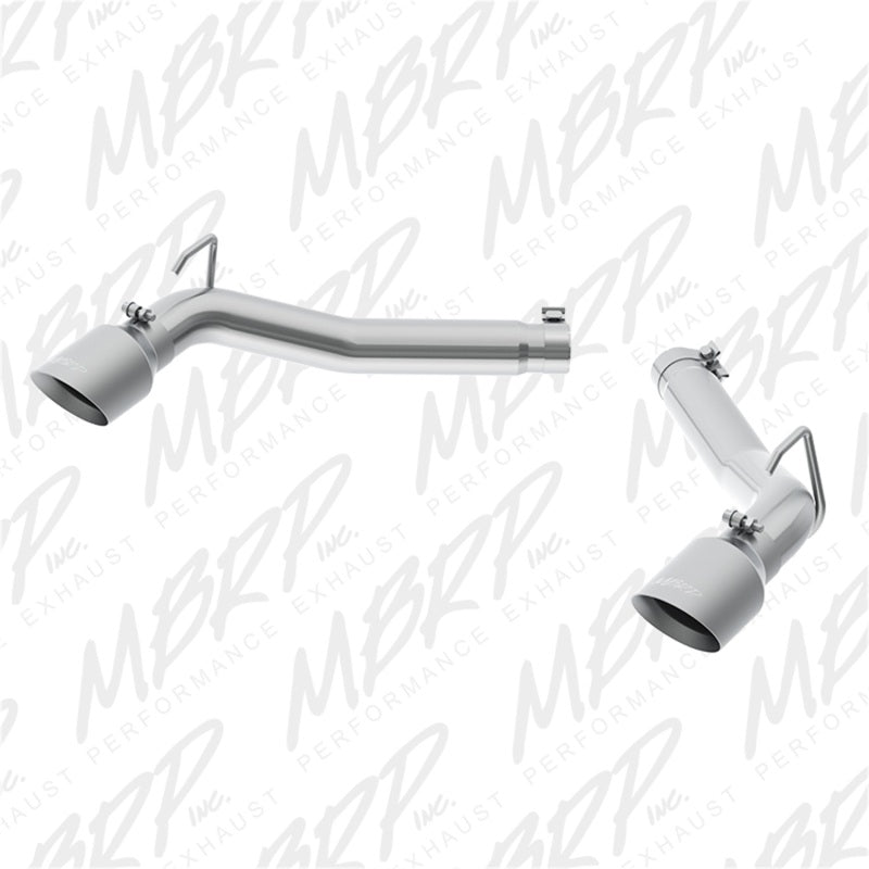 MBRP Armor Lite 3-inch aluminized steel axle-back muffler delete for 2010-2015 Chevrolet Camaro V8.