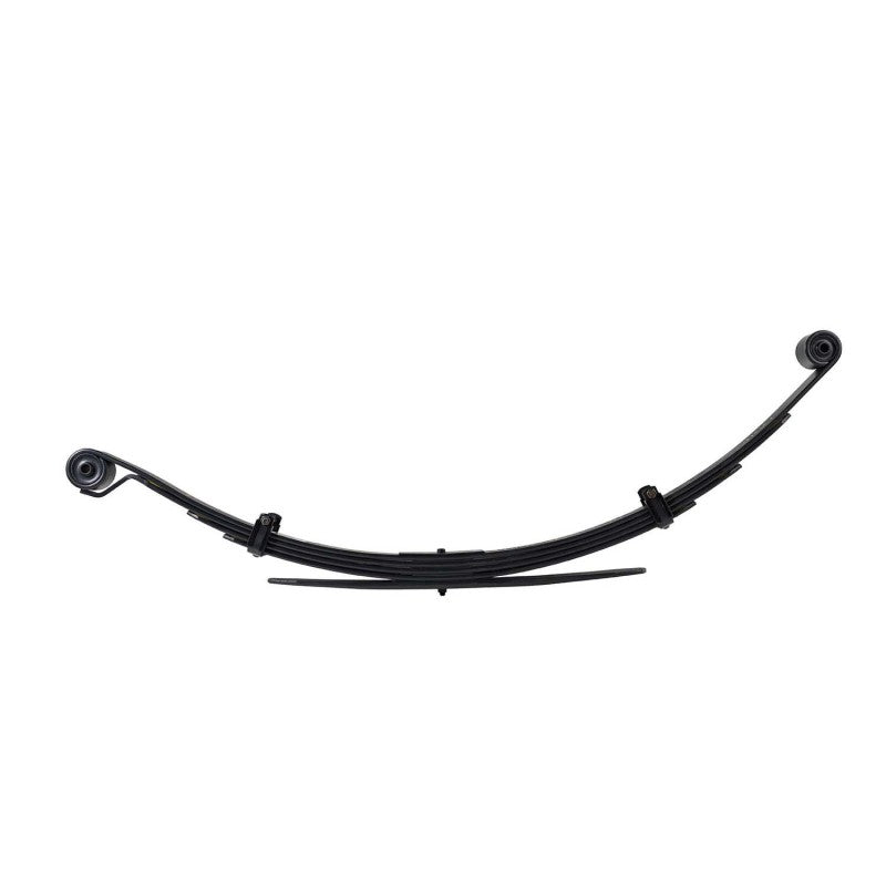 ARB Old Man Emu Emu Dakar multi-leaf rear spring pack for Hummer H3 showing tapered leaves and bolted metal clamps.