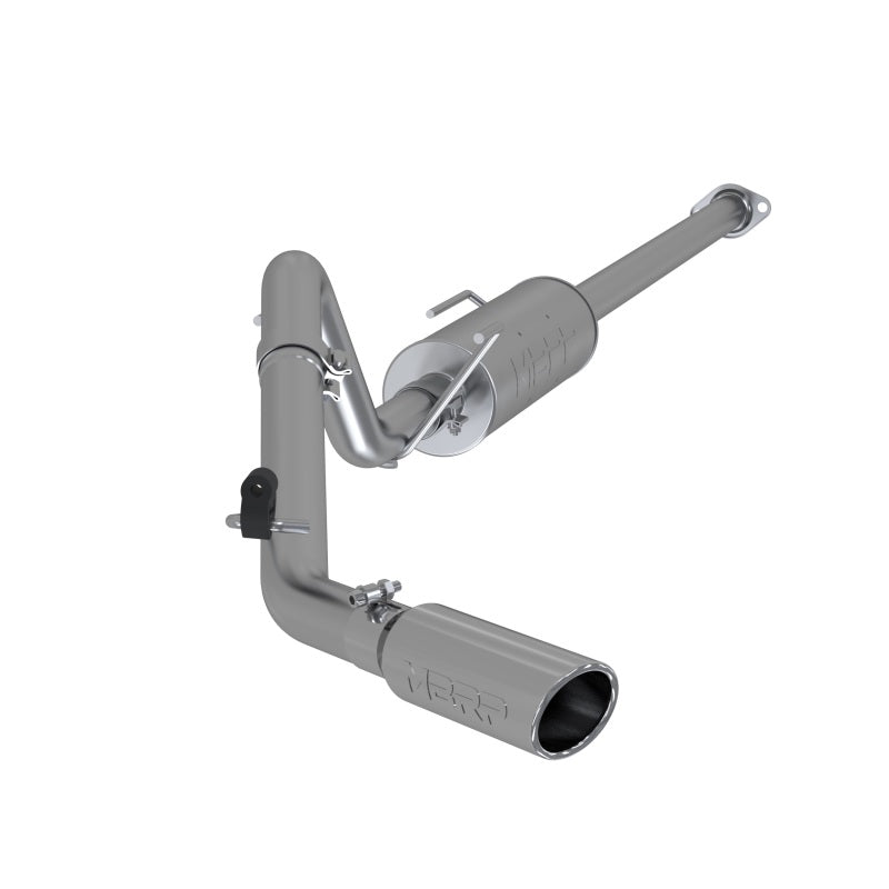 MBRP ARMOR PLUS T409 stainless steel single exit cat-back exhaust system for 2005-2015 Toyota Tacoma 4.0L