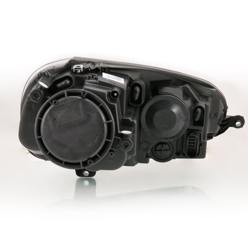 ANZO black housing crystal headlight assembly with clear lens for 2005-2010 Volkswagen Jetta and GTI