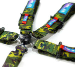 NRG Innovations 5-Point 3in Cam Lock Seat Belt Harness - Red
