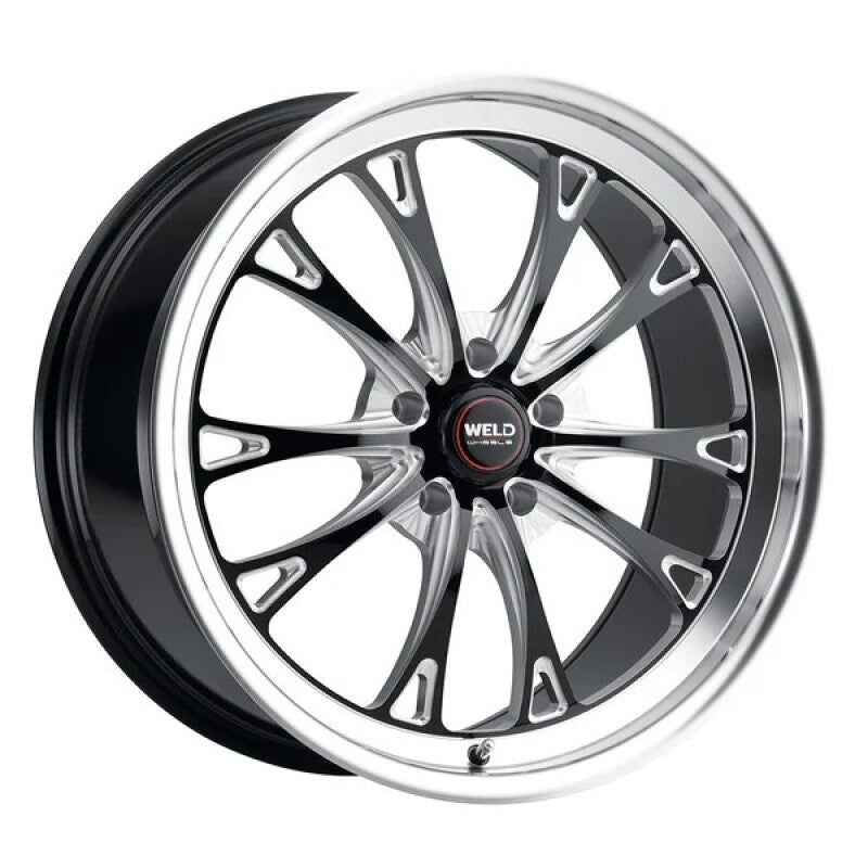Gloss black Weld Belmont Beadlock 17x10 wheel with milled spoke accents and functional outer beadlock ring