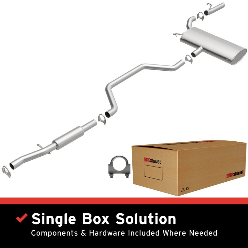 BRExhaust 106-0112 aluminized steel replacement exhaust kit with mandrel-bent pipes and U-bolt clamps