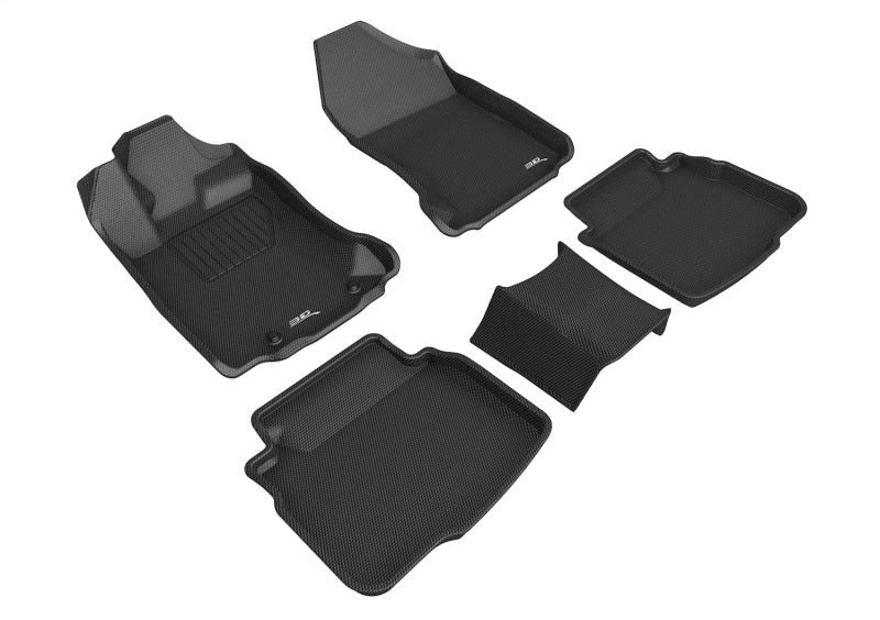 3D MAXpider Kagu Series Black Full Set Floor Mats for 2020-2025 Subaru Legacy / Outback