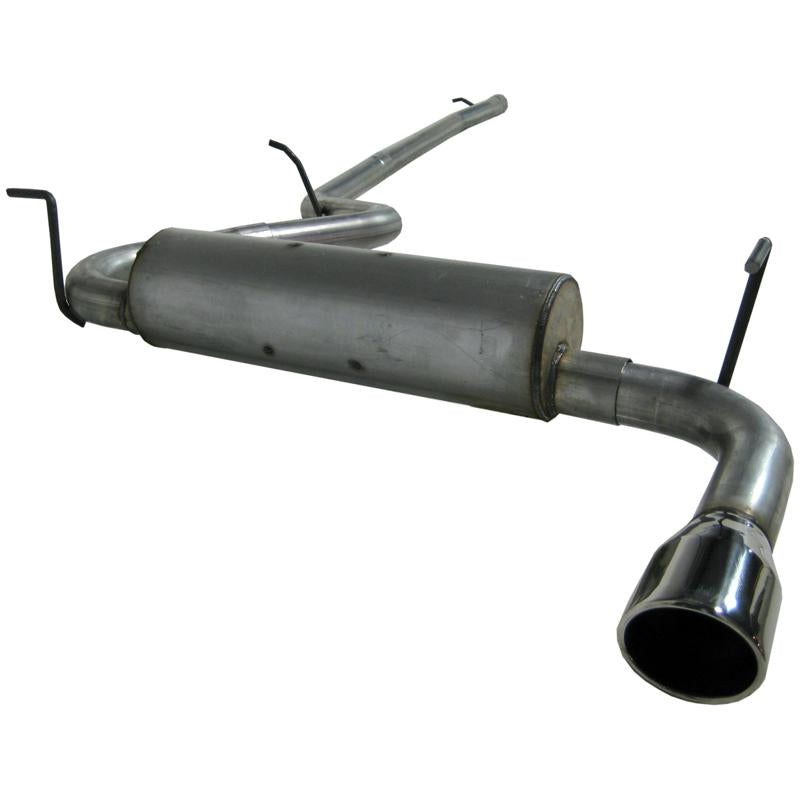 MBRP Armor Lite Series aluminized steel cat-back exhaust system with polished tips for Jeep Wrangler Unlimited