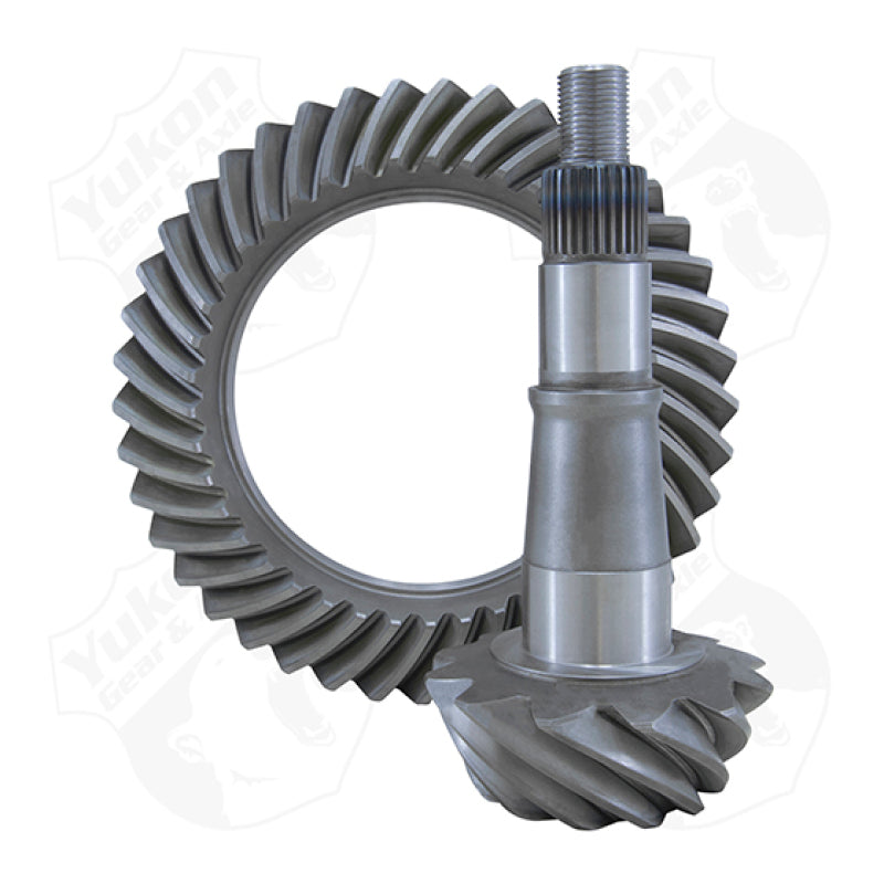 Yukon Gear ring and pinion set with 12-bolt ring gear and 30-spline pinion for GM 9.5-inch differentials.