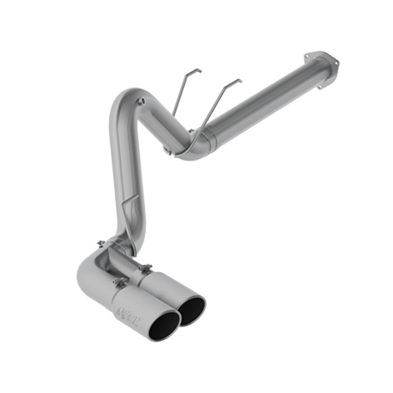 MBRP ARMOR PLUS 4-inch T409 stainless steel filter back exhaust with single side dual exit.