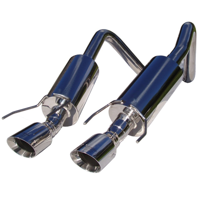 MBRP Armor Pro Series axle-back exhaust system with quad 4-inch dual-wall stainless steel tips for C6 Corvette