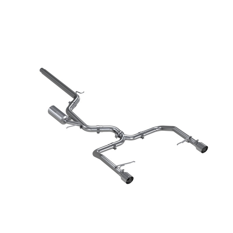 MBRP Armor Pro Series T304 stainless steel 3-inch cat-back exhaust with dual 4-inch tips for 2019-2021 VW Jetta GLI.