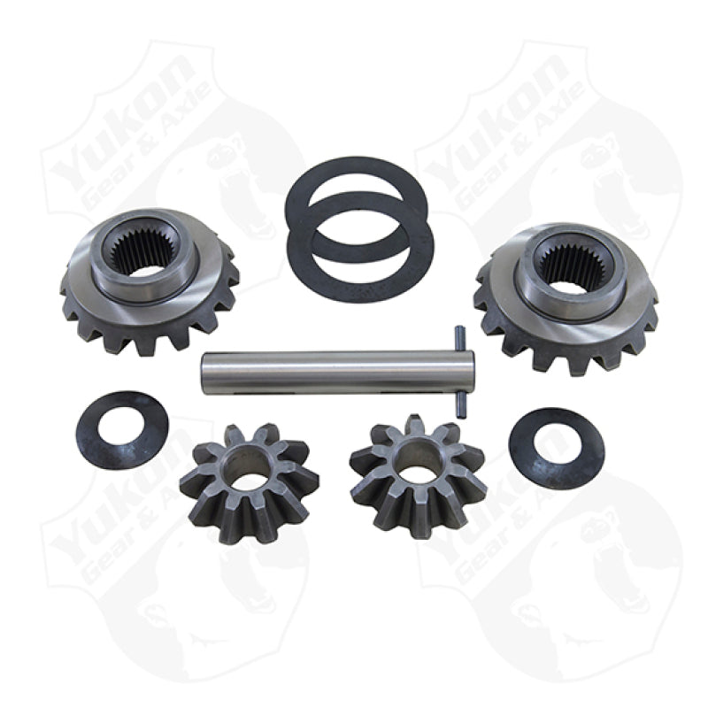 Yukon Gear YPKD60-S-30 spider gear kit including side gears, pinion gears, cross pin, and thrust washers.