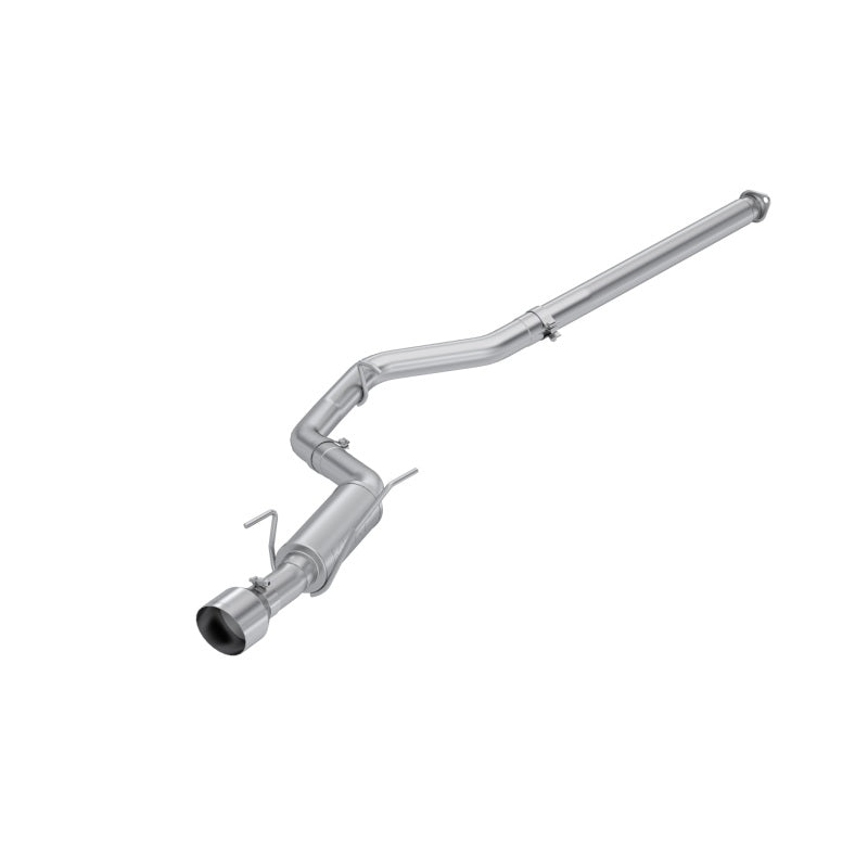 MBRP Armor Lite aluminized steel cat-back exhaust with 3-inch mandrel-bent tubing and 5-inch single exit tip for Subaru WRX