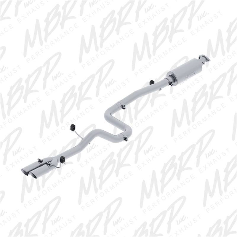 MBRP ARMOR PLUS 3-inch T409 stainless steel dual-outlet cat-back exhaust system with polished tips for Ford Fiesta ST.