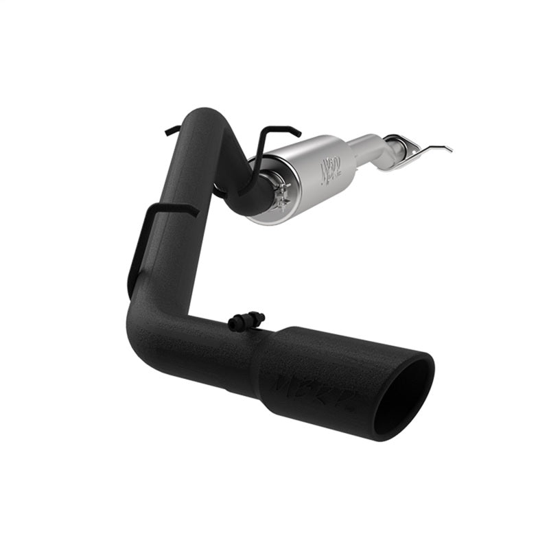MBRP ARMOR BLK 3-inch cat-back exhaust system with black powder-coated tailpipe and 4-inch exhaust tip