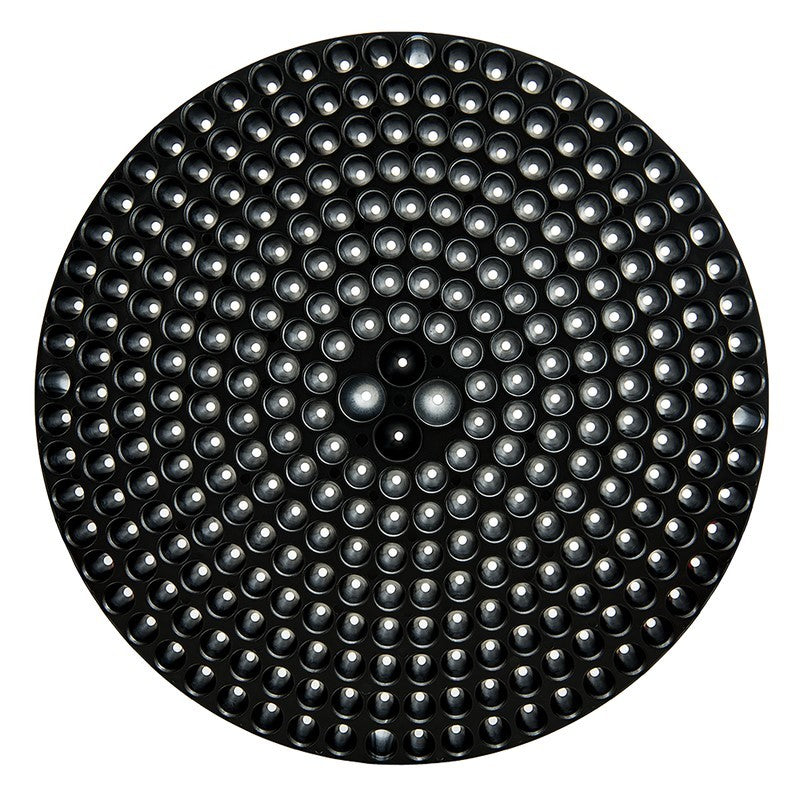 Black Chemical Guys Cyclone Dirt Trap car wash bucket insert with a tapered filtration screen.