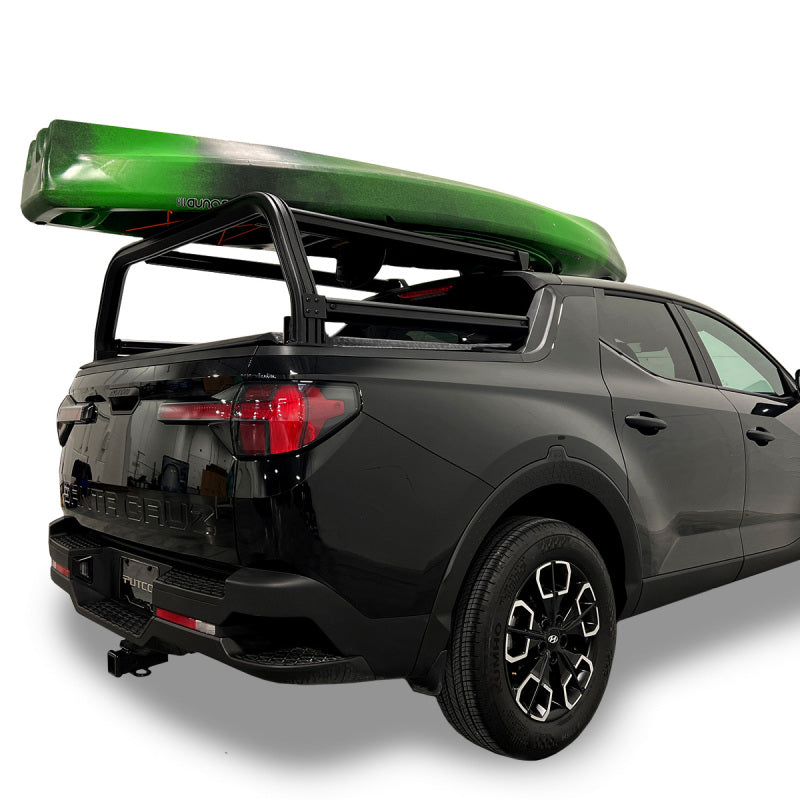 Putco Venture TEC modular 6061 T6 aluminum cargo bed rack system for a 2022-2026 Hyundai Santa Cruz.