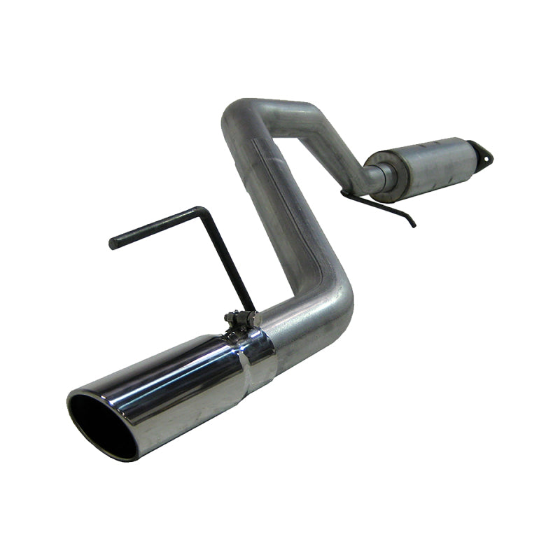 MBRP ARMOR PLUS Series T409 stainless steel single-side cat-back exhaust system with polished tips