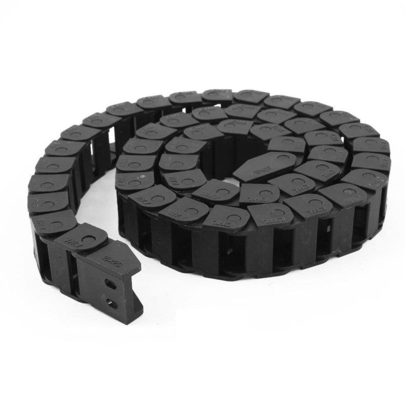ARB CABRUN fridge cable guide kit with 1000mm flexible nylon track and black powder-coated steel mounting brackets.