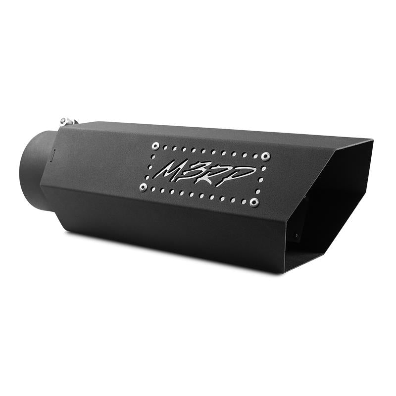 MBRP black coated hex-shaped dual-walled exhaust tip with 4-inch inlet and 16-inch length