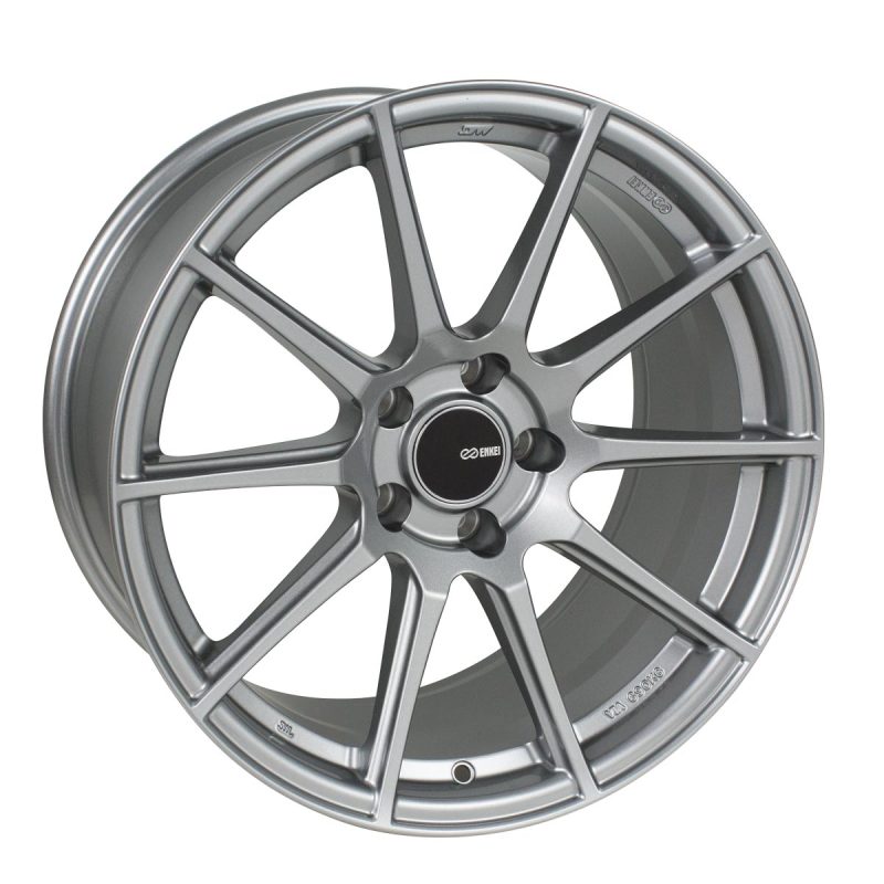 Enkei TS10 ten-spoke alloy wheel in storm grey finish