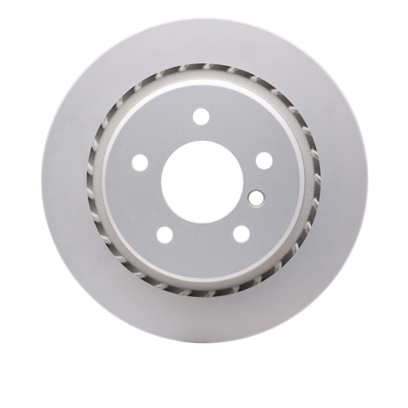 DFC GeoSPEC coated left rear brake rotor with silver corrosion-resistant finish for BMW M3 and Z3.