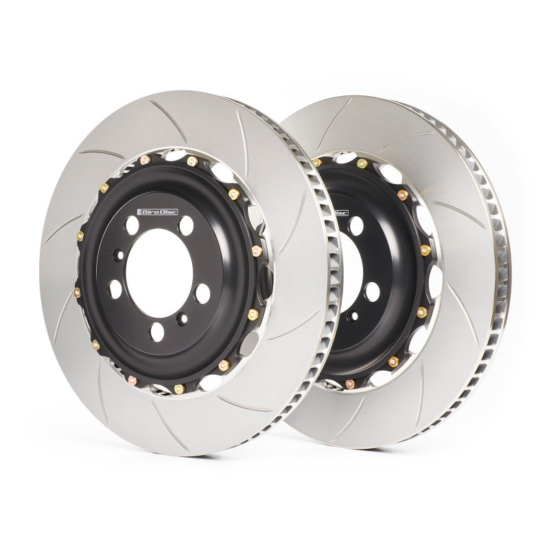 GiroDisc A2-208 high-performance slotted rear brake rotors for the Tesla Model 3 Performance