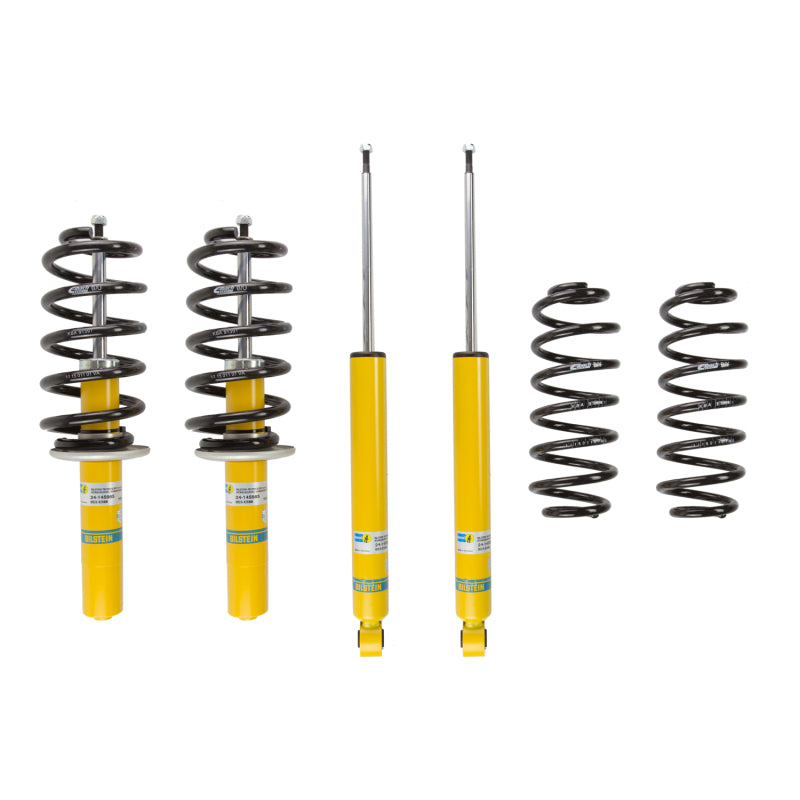 Bilstein B12 Pro-Kit suspension system including four performance dampers and four Eibach lowering springs.