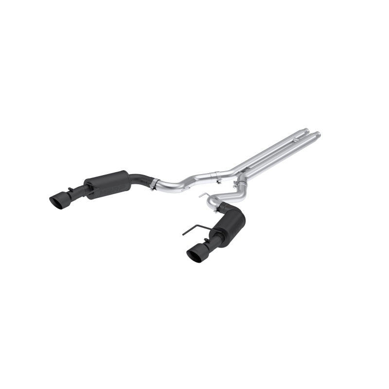 MBRP ARMOR BLK 3-inch cat-back exhaust system with black powder-coated tips for 2024-2026 Ford Mustang GT 5.0L.