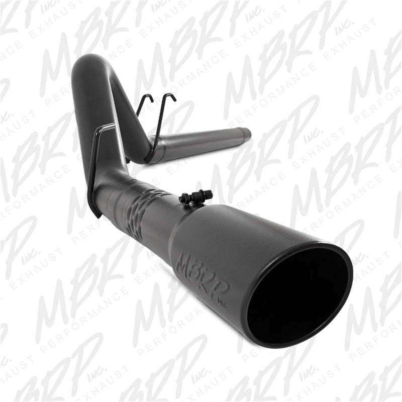 MBRP ARMOR BLK Series filter-back exhaust system with black powder-coated tip for 2008-2010 Ford Super Duty 6.4L.