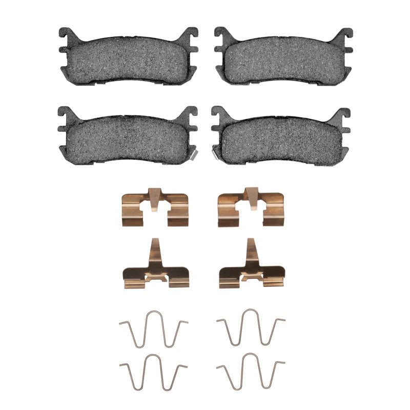 DFC 5000 Advanced Ceramic rear brake pads with premium hardware kit