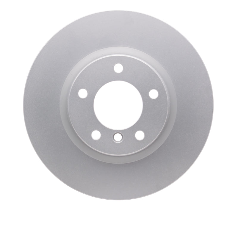 Silver GeoSPEC coated front left disc brake rotor for BMW M3 and Z3 M models.