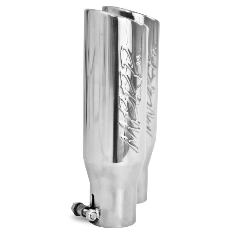 MBRP Armor Lite cat-back exhaust system with dual split side exit aluminized steel tubing and stainless steel tips.