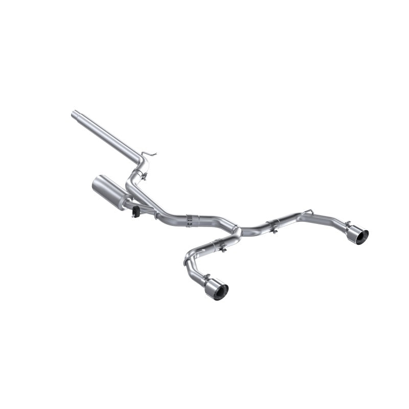 MBRP Armor Pro Series 3-inch T304 stainless steel cat-back exhaust system with dual 4.5-inch tips for VW GTI MK8