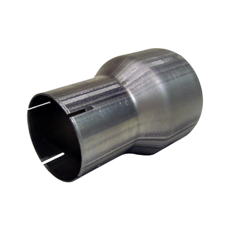 MBRP aluminized steel exhaust adapter transitioning from a 3.5 inch ID inlet to a 5 inch OD outlet
