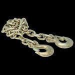 Gen-Y Executive 5th wheel to gooseneck safety chains, Grade 70 steel with slip hooks, 3/8 inch by 84 inch.