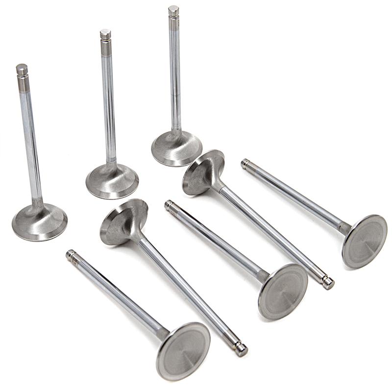 GSC Power-Division polished Super Alloy +1mm oversize exhaust valve for Mitsubishi 4G63T Evo 1-9 engines.