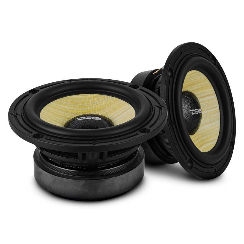 DS18 DXQ3.5 3.5-inch full range speaker featuring a yellow straw and composite foam cone.
