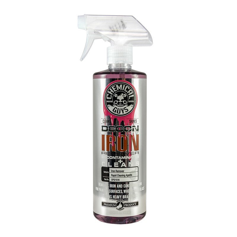 16oz spray bottle of Chemical Guys DeCon Pro Iron Remover and Wheel Cleaner