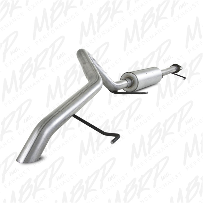 MBRP Armor Lite Series aluminized steel cat-back exhaust system with off-road tail for Toyota FJ Cruiser.