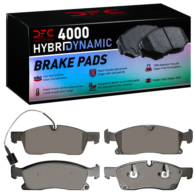 DFC 4000 HybriDynamic series front brake pads for 2017-2023 Maserati Levante