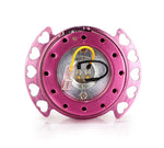 NRG Innovations Steering Wheel Quick Release Kit - Pink Body with Pink Heart Cutout Ring