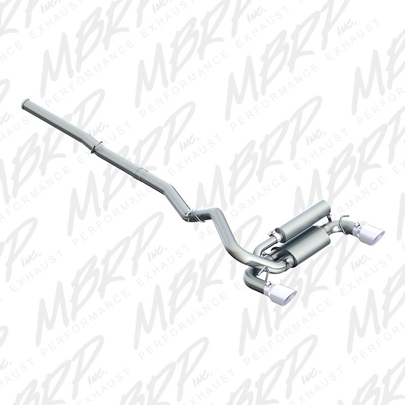 MBRP Armor Plus Series 3-inch T409 stainless steel cat-back exhaust system for 2016-2018 Ford Focus RS.