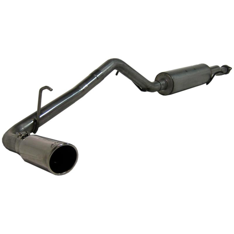 MBRP ARMOR LITE Series heavy-gauge aluminized steel cat-back single side exit exhaust for Chevy Colorado and GMC Canyon.