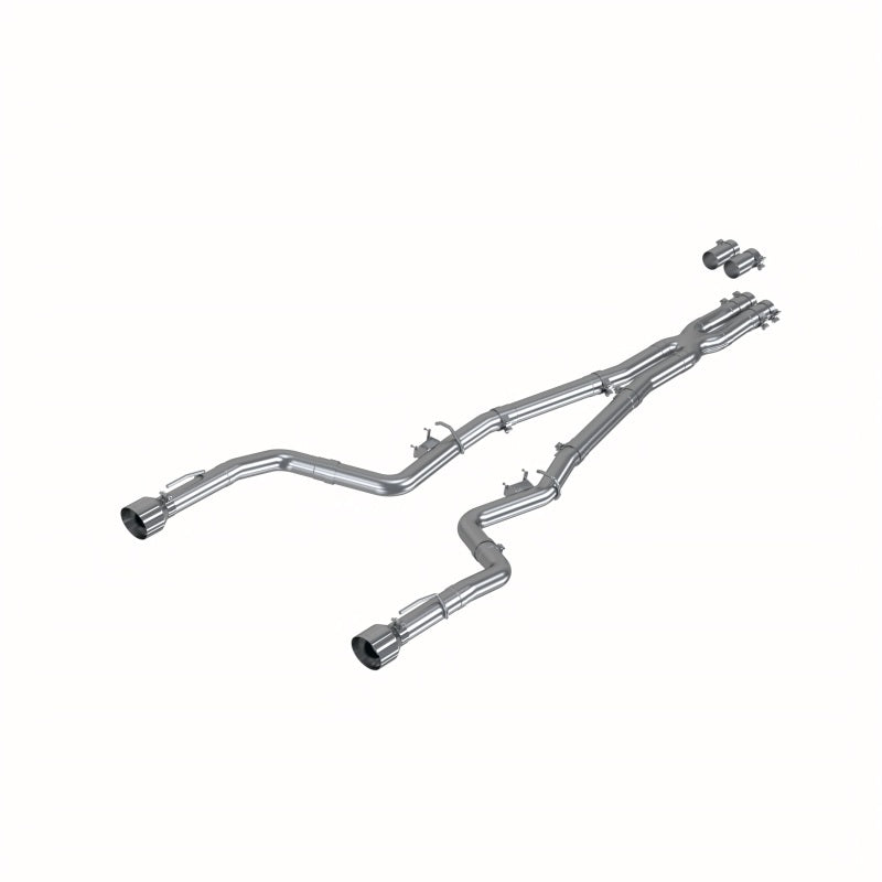 MBRP 3-inch aluminized steel Race Profile cat-back exhaust system with dual tips for Dodge Charger.