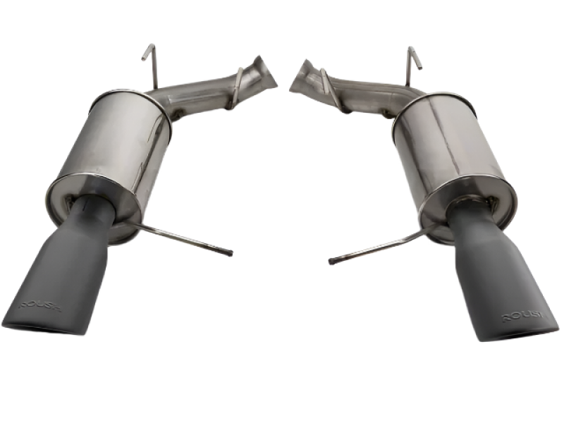 Roush Axle-Back Exhaust with Black Tips for 2011-2014 Ford Mustang GT (V8-5.0L)